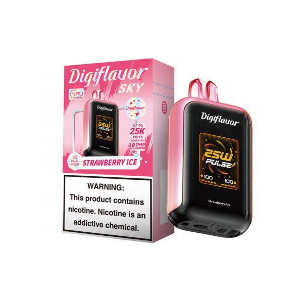 Digiflavor Sky 25k Puff Disposablese flavors Strawberry Ice