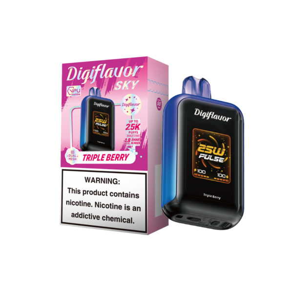 Digiflavor Sky 25k Puff Disposablese flavors Triple Berry