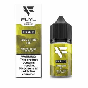 FUYL By Dinner Lady Lemon Lime Ice Salts 30ml E-Juice 25mg