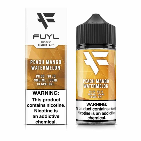 FUYL By Dinner Lady Peach Mango Watermelon 100ml E-Juice-3mg