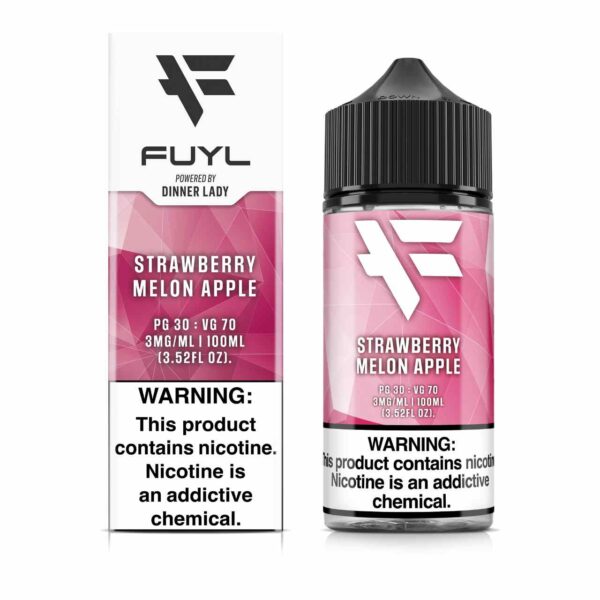 FUYL By Dinner Lady Strawberry Melon Apple 100ml E-Juice 3mg