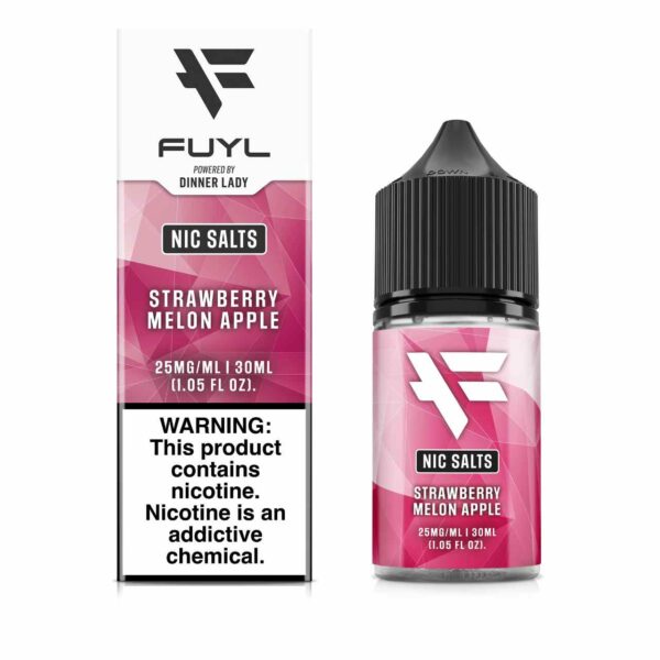 FUYL By Dinner Lady Strawberry Melon Apple Salts 30ml E-Juice 25mg