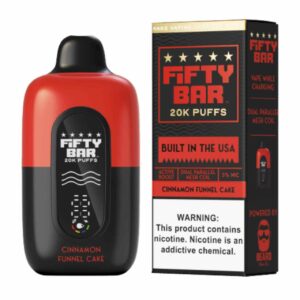 Fifty Bar V2 20000 Puff Disposable Black Series - Cinnamon Funnel Cake