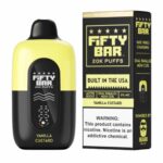 Fifty Bar V2 20000 Puff Disposable Black Series - Vanilla Custard