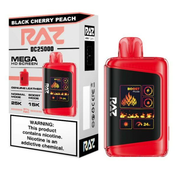 Geek Vape Raz DC25000 Disposable Black Cherry Peach