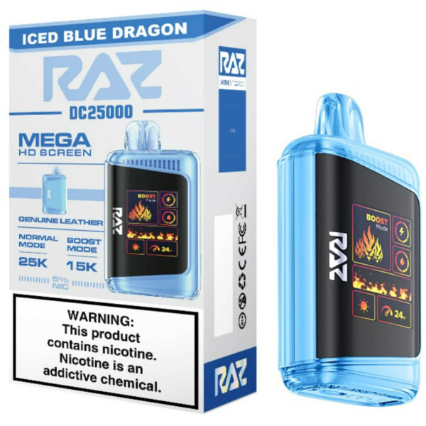 Geek Vape Raz DC25000 Disposable Iced Blue Dragon