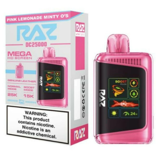 Geek Vape Raz DC25000 Disposable Pink Lemonade Minty O's