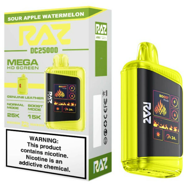 Geek Vape Raz DC25000 Disposable Sour Apple Watermelon