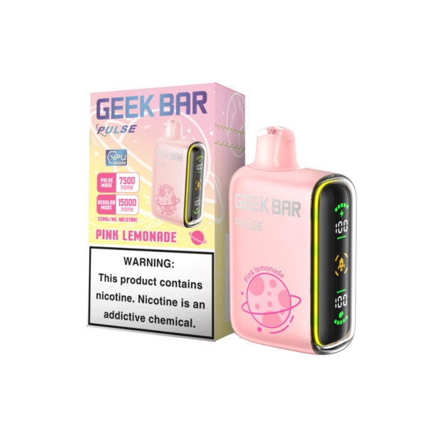 Geek bar Pulse 15,000 Puff Disposable Pink Lemonade