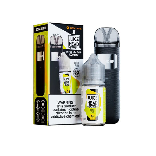 GeekVape x Juice Head Bundle Sonder U Pod Kit Peach Pear Salts 50MG