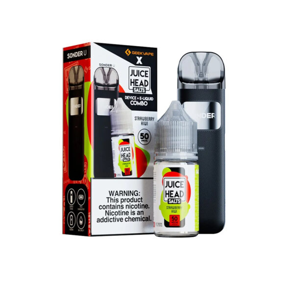 GeekVape x Juice Head Bundle Sonder U Pod Kit Strawberry Kiwi Salts 50MG