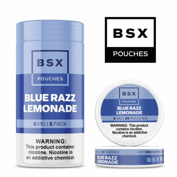 Glas BSX Nicotine Pouches Blue Razz Lemonade