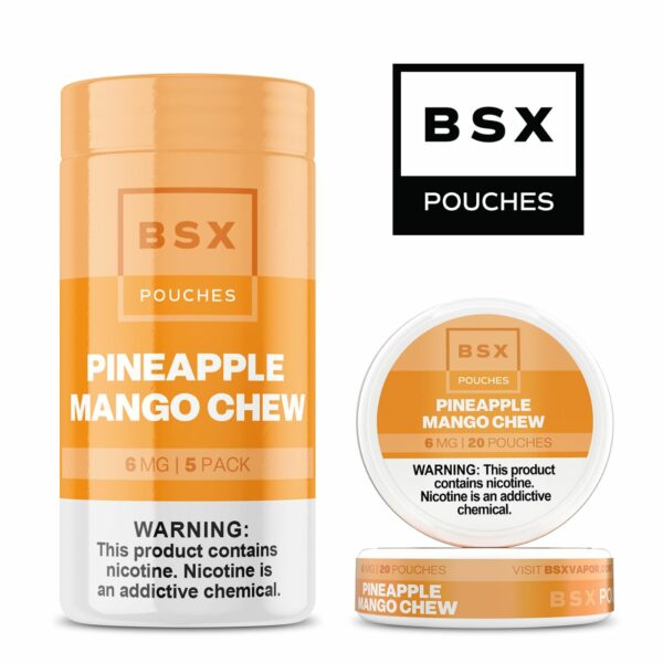 Glas BSX Nicotine Pouches Pineapple Mango Chew