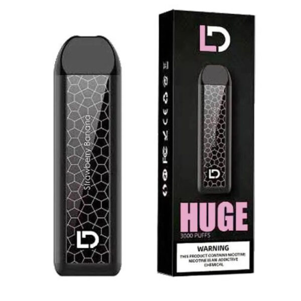 HUGE 3000 Puff Disposable Vape Device strawberry banana