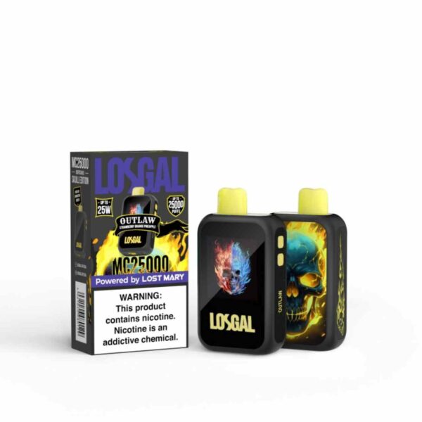 LOSGAL MC25000 Disposable 25000 Puffs Skull Edition-Strawberry Orange Pineapple