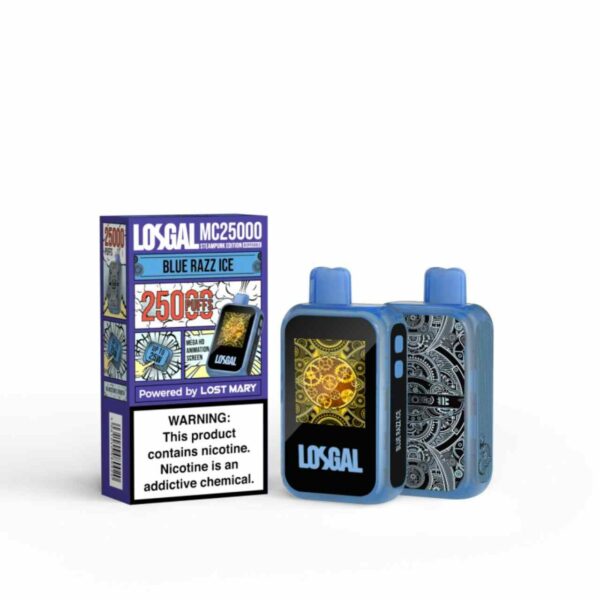 LOSGAL MC25000 Disposable 25000 Puffs Steampunk Edition-Blue Razz Ice