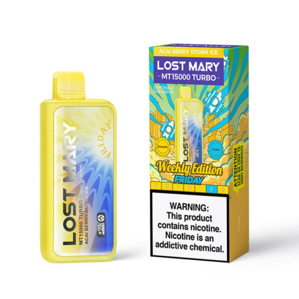 Lost Mary MT 15000 Puff Turbo Disposable Weekly Edition - FridayAcai Berry Storm Ice