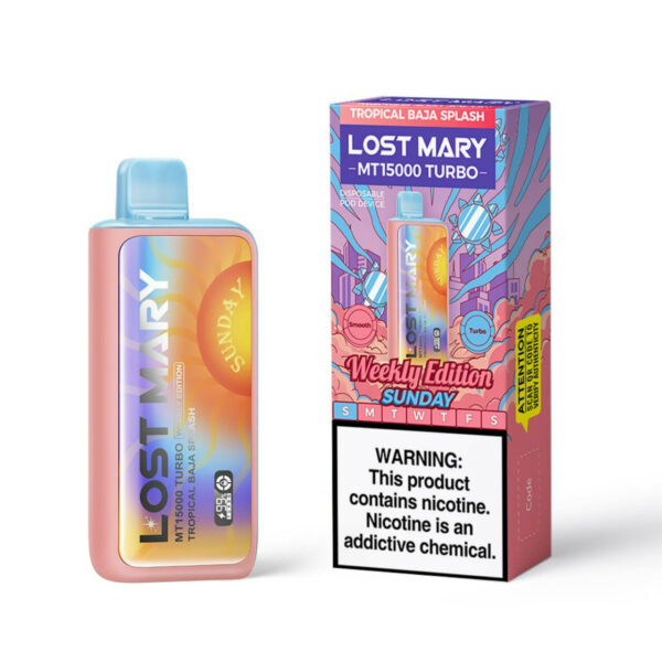 Lost Mary MT 15000 Puff Turbo Disposable Weekly Edition - SundayTropical Baja Splash