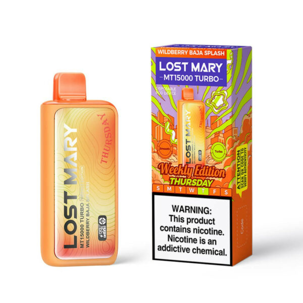 Lost Mary MT 15000 Puff Turbo Disposable Weekly Edition - ThursdayWildberry Baja Splash