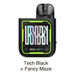 Lost Vape Ursa Baby 2 Pod Kit Tech Black x Fancy Maze