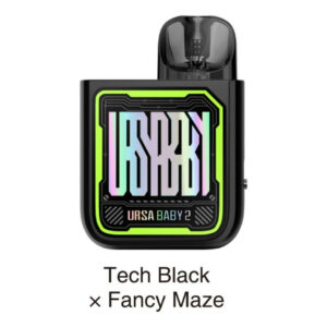 Lost Vape Ursa Baby 2 Pod Kit Tech Black x Fancy Maze