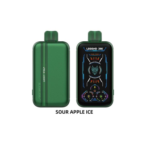 Lucky Wolf Legend 25K Puff Disposable Sour Apple Ice