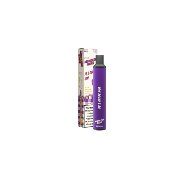 Monster Bar XL 3500 Puff Disposable PB & Grape Jam