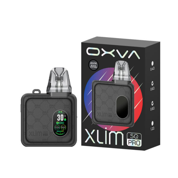 OXVA Xlim SQ Pro Kit Black Leather02