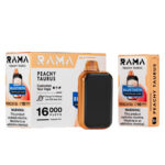 RAMA 16000 Puff Disposable Peach Taurus