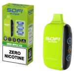 Sofi Surge Zero Nicotine 25,000 Puff Disposable Sour Apple ice