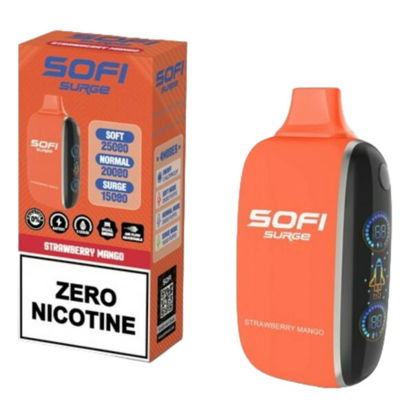 Sofi Surge Zero Nicotine 25,000 Puff Disposable Strawberry Mango