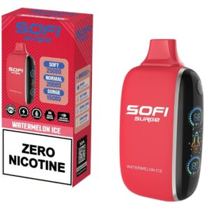 Sofi Surge Zero Nicotine 25,000 Puff Disposable Watermelon Ice