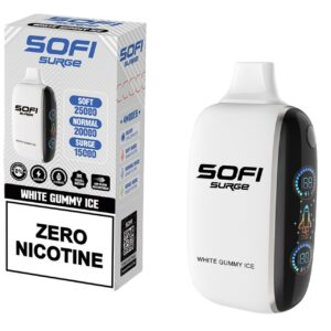 Sofi Surge Zero Nicotine 25,000 Puff Disposable White Gummy ice