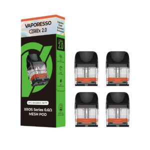 VAPORESSO XROS Replacement Pod Cartridge - 4PK 2ML Corex 2.0 Mesh 0.6 OHMS