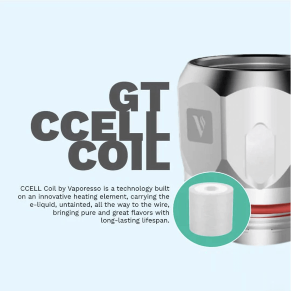 Vaporesso NRG GT Replacement Coil -3PK GT CCELL COIL