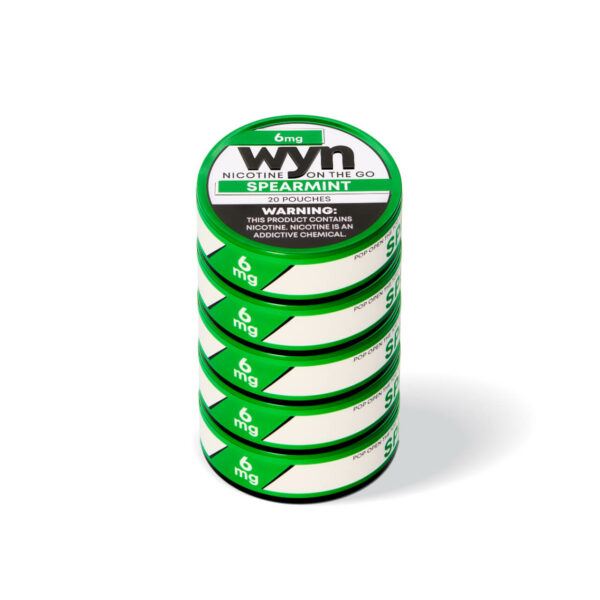 WYN Nicotine Pouches 5PK-Spearmint 6mg