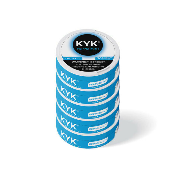 KYK Nicotine Pouches - 5PK Peppermint 7MG