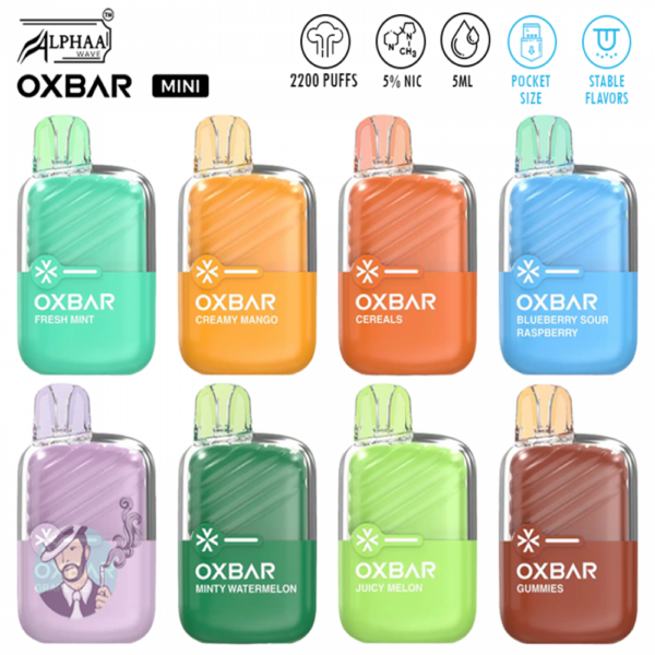 OXBAR x Alphaa Wave Mini 2200 Puff Disposable