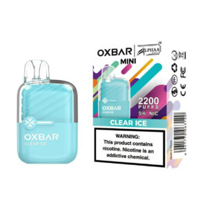 OXBAR x Alphaa Wave Mini 2200 Puff Disposable Clear Ice