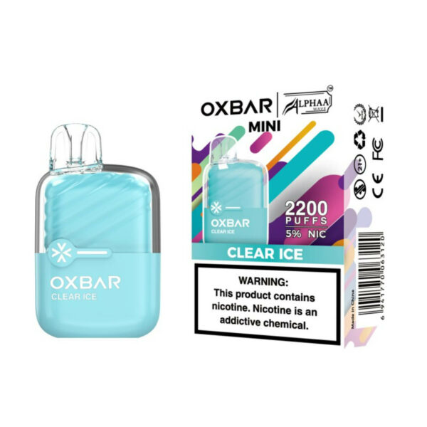 OXBAR x Alphaa Wave Mini 2200 Puff Disposable Clear Ice