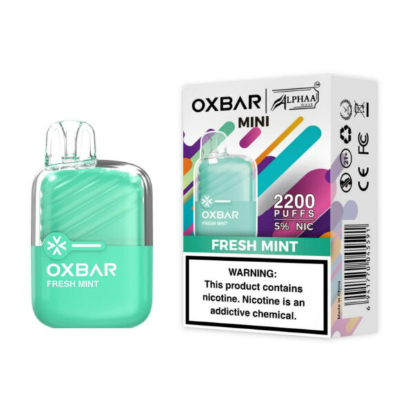 OXBAR x Alphaa Wave Mini 2200 Puff Disposable Fresh Mint