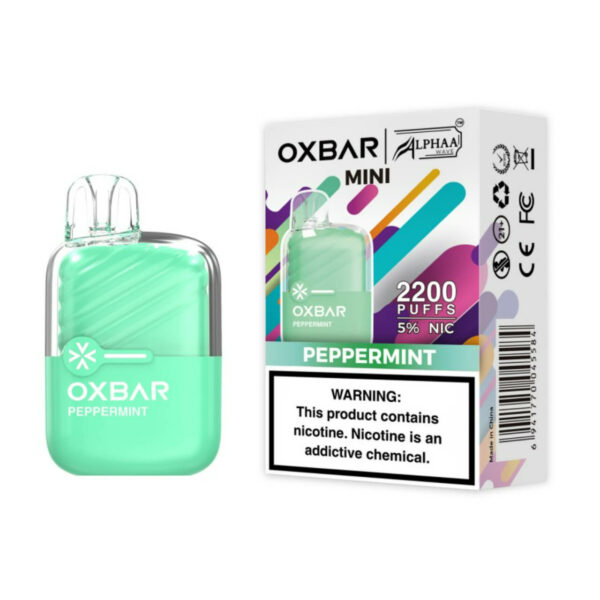 OXBAR x Alphaa Wave Mini 2200 Puff Disposable Peppermint