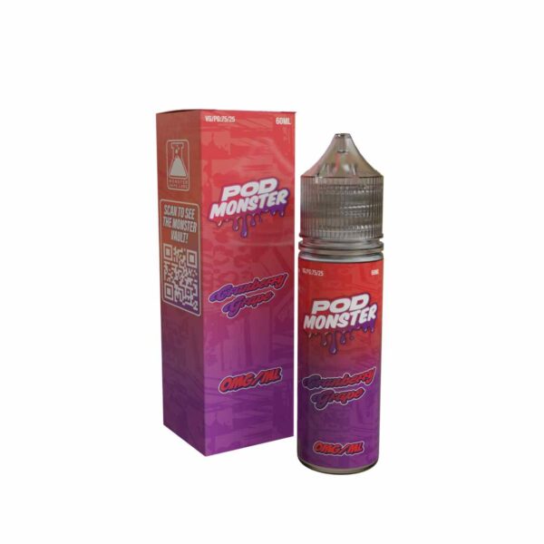 Pod Monster Cranberry Grape Salt 60ml E-Juice 0mg