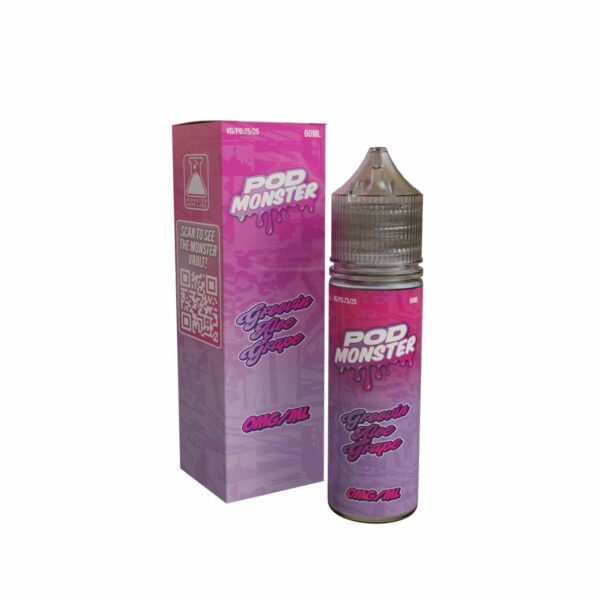 Pod Monster Groovin Aloe Grape Salt 60ml E-Juice 0mg