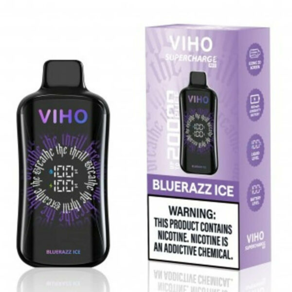 VIHO Super Charge Pro 20,000 Puff Disposable Blue Razz Ice