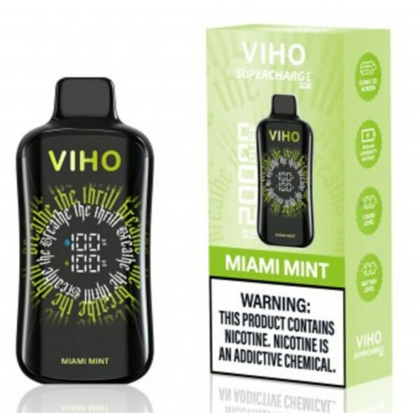 VIHO Super Charge Pro 20,000 Puff Disposable Miami Mint