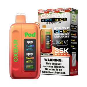 OXBAR x Pod Juice ICE-NIC Control 35K Puff Disposable Ho! Ho! Gingerbread