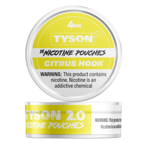 Tyson Nicotine Pouches - 5PK Citrus Hook - 4MG