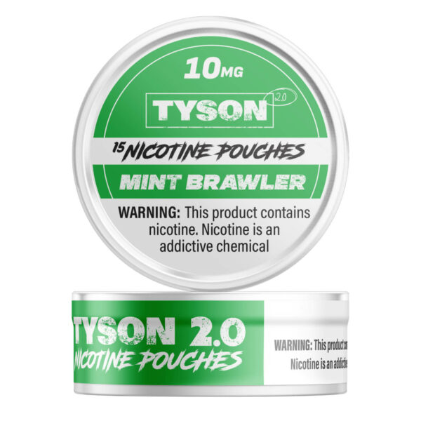 Tyson Nicotine Pouches - 5PK Mint Brawler- 10MG