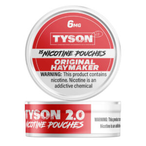 Tyson Nicotine Pouches - 5PK Original Haymaker - 6MG